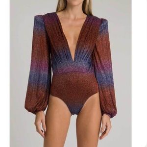 PatBo Rainbow Lurex Bodysuit